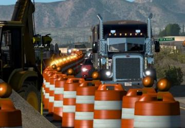 Construction Signs Distanceверсия 1.0 для American Truck Simulator (v1.36.x)