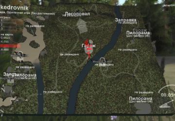 Карта «Близ Кедрового»версия 1.0.0 для SpinTires (v03.03.16)