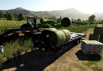 22Ft Gooseneck Baling Trailerверсия 1.1.0.0 для Farming Simulator 2019 (v1.7.x)