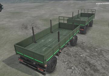 Двойной прицепверсия 1 для SpinTires (v03.03.16)