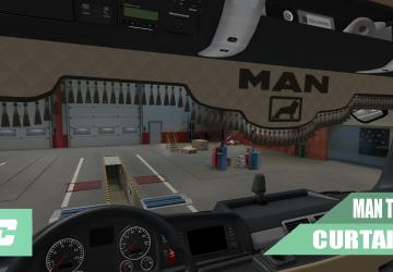 Штора (BEIGE) для MAN TGX Euro 6версия 1.1 для Euro Truck Simulator 2 (v1.49)