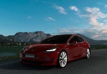 Tesla Model 3 2021версия 1.2 для Euro Truck Simulator 2 (v1.49.x)