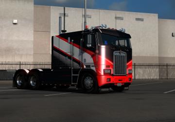 Мод Скин «LINE» для Kenworth-K100Eверсия 1.0 для American Truck Simulator (v1.35.x, 1.36.x)