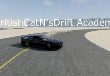 Карта «BritishCatN’s Drift Academy»v1 для BeamNG.drive (v0.38.x)