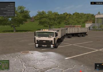 МАЗ 5516А8-336 С Прицепом Маз-856102-5010v3.1 для Farming Simulator 2017 (v1.5.3.Х)