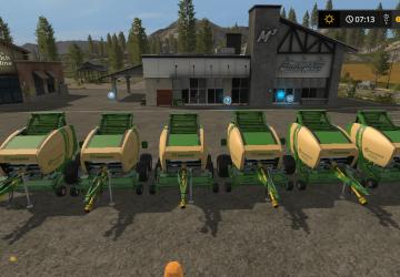 KRONE COMPRIMA F155 XCверсия 1.1.0.0 для Farming Simulator 2017 (v1.5.3.1)
