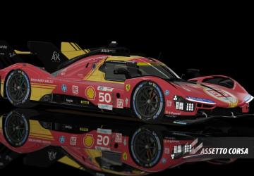 Ferrari 499P LMH 2023версия 0.9 для Assetto Corsa