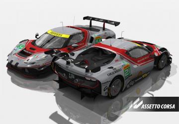 WEC 2025 - Vista AF Corse #21 #54 - Ferrari 296 GT3 - Skinpackv0.9 для Assetto Corsa