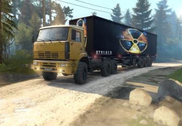 Текстура полуприцепа-фургона «S.T.A.L.K.E.R»v0.1 для SpinTires (v03.03.16)