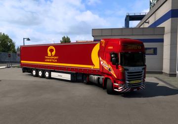 Скин фирмы Transport Logisticaверсия 1.0 для Euro Truck Simulator 2 (v1.49)