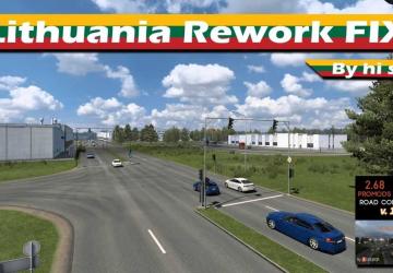 Lithuania Rework & Road Connection Fixверсия 1.2 для Euro Truck Simulator 2 (v1.49.x)