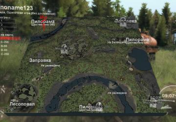 Карта «Тяжелая тайга»версия 1.0 для SpinTires (v03.03.16)