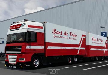 DAF XF 105 «Bart De Vries»версия 9.0 для Euro Truck Simulator 2 (v1.57.x)