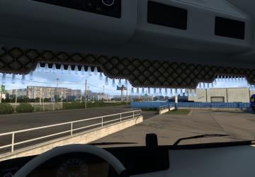 Анимированная штора (BEIGE) для Volvo FH16 2012v1.0 для Euro Truck Simulator 2 (v1.49)