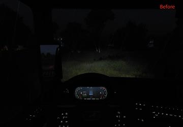 Improved digital mirrors MAN TGX 2020версия 1.0 для Euro Truck Simulator 2 (v1.49+)