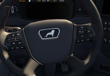 MAN steering wheel without chromeверсия 1.0 для Euro Truck Simulator 2 (v1.49+)