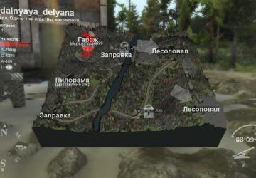 Карта «Дальняя деляна»версия 1.0.0 для SpinTires (v03.03.16)