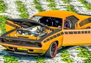 Plymouth Barracuda 1968версия 1.1 для Euro Truck Simulator 2 (v1.49.x)