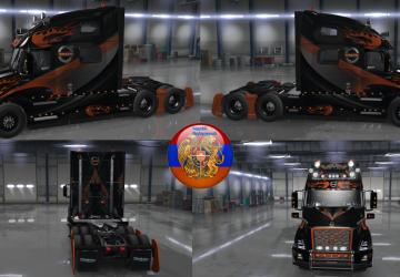 Volvo VNL 2019 Skin Pack Panther Carbonверсия 2.0 для American Truck Simulator (v1.35.x)