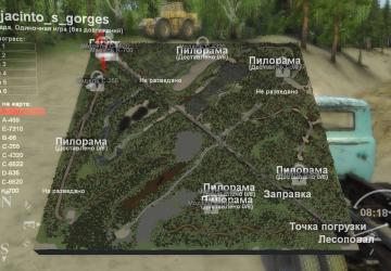 Карта «Jacinto’s Gorges»версия 1.1 для SpinTires (v03.03.16)