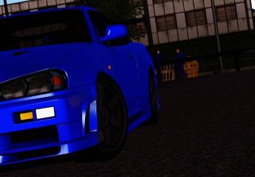 Nissan Skyline GT-R R34 V-Spec IIверсия 1.0 для American Truck Simulator (v1.35.x)