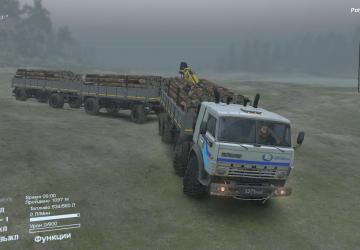 КамАЗ-6351 «Мустанг» Автопоездверсия 28.04.18 для SpinTires (v03.03.16)