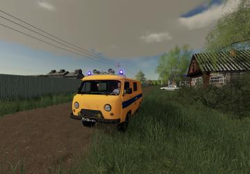 УАЗ 452 милицияверсия 2.0 для Farming Simulator 2019 (v1.7.1.0)