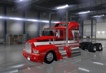 Kenworth T600a Aerodyne/Flattopверсия 1.0 для American Truck Simulator (v1.35.x, 1.36.x)