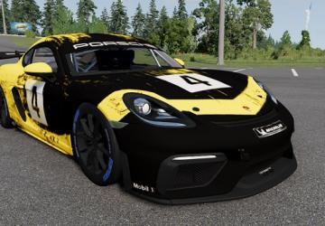 Porsche 718 Cayman GT4 Clubsportверсия 1.0 для BeamNG.drive (v0.27.x)