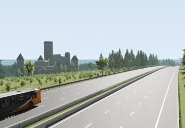 Карта «German Autobahn»версия 1.11 для BeamNG.drive