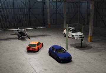 Drivable Garageверсия 1.0a для BeamNG.drive