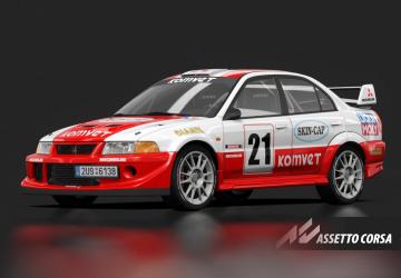 Mitsubishi Lancer Evolution VI Komvet Rallyv0.94 для Assetto Corsa