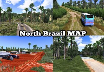 Brazil North Mapверсия 4.3 для Euro Truck Simulator 2 (v1.48.5.x, 1.49.x)
