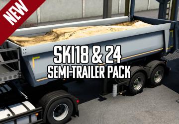 Schmitz SKI18 & 24 Tipper Trailerверсия 1.1 для Euro Truck Simulator 2 (v1.49.x)
