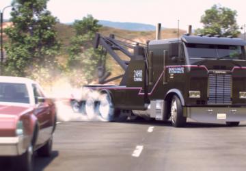 Скин Терминатор 2 Road Ranger Towing для Kenworth K100-Ev1.0 для American Truck Simulator (v1.35.x)