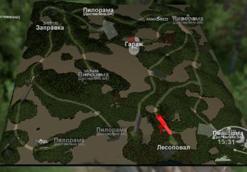 Карта «Мокрое дело»версия 1 для SpinTires (v03.03.16)