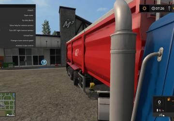 Reversing camera for truckверсия 1.2 для Farming Simulator 2017 (v1.5.x)