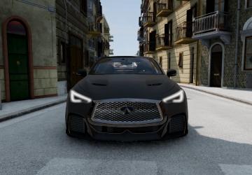 Infiniti Q60 Project Black Sверсия 1.0 для BeamNG.drive (v0.27.x)