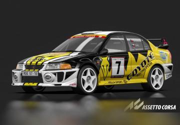 Mitsubishi Lancer Evolution V GSR Rally Team Coyotev0.94 для Assetto Corsa