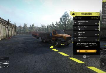 Прицепы к грузовикам с мини краномверсия 1 для SnowRunner