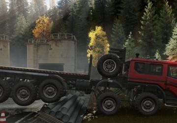 AZOV 73210 US Crane (Upgraded) and Suspension Liftv1.1.1 для SnowRunner (v4.1)