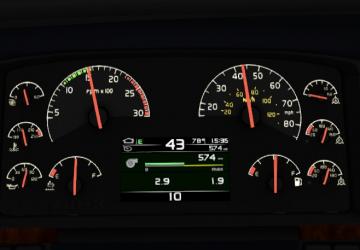SCS Volvo VNL Dashboard fixedверсия 3.1 для American Truck Simulator (v1.35.x, - 1.39.x)