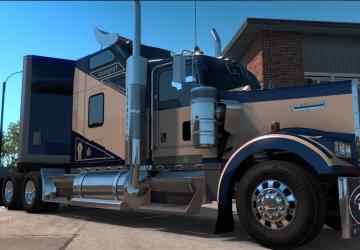Скинпак «Transport» для Kenworth W900 и своего прицепаv1.0 для American Truck Simulator (v1.32.x, - 1.35.x)