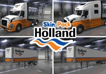 Скинпак «Holland» для своего прицепа и Volvo VNLv1.0 для American Truck Simulator (v1.32.x, - 1.35.x)