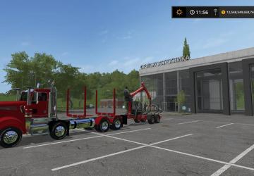 Logging Truck T908версия 1.0 для Farming Simulator 2017 (v1.5.3.1)