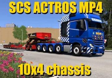 SCS Actros MP4 10×4 Chassisверсия 1.0 для Euro Truck Simulator 2 (v1.49.x)
