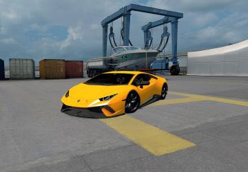 Lamborghini Huracanверсия 1.1 для American Truck Simulator (v1.33.x, - 1.35.x)