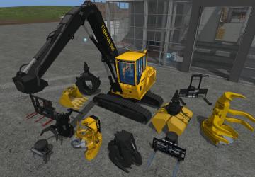 Tigercat 880 with toolsверсия 1.0 для Farming Simulator 2017 (v1.5.x)