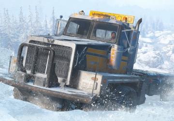 Western Star 6900 TwinSteer Trailer (AWD/Standard)v3.1.1 для SnowRunner (vv13-05-2020)