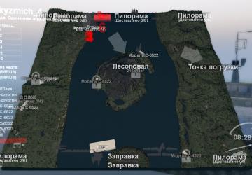 Карта «За кордоном у Кузьмича 4»версия 1.1 для SpinTires (v03.03.16)